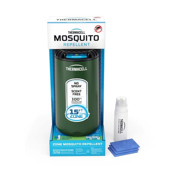 Thermacell Outdoor Mosquito Repeller Patio Shield in Forest 15 ft. Coverage and Deet Free