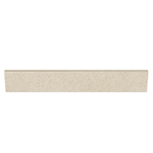 25 in. Cultured Marble Backsplash in Winter Snow