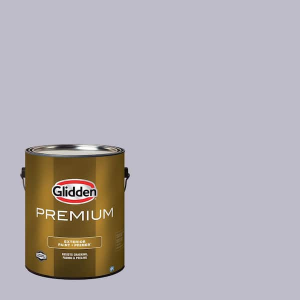 Glidden Premium 1 gal. PPG1173-4 Silverberry Flat Exterior Latex Paint