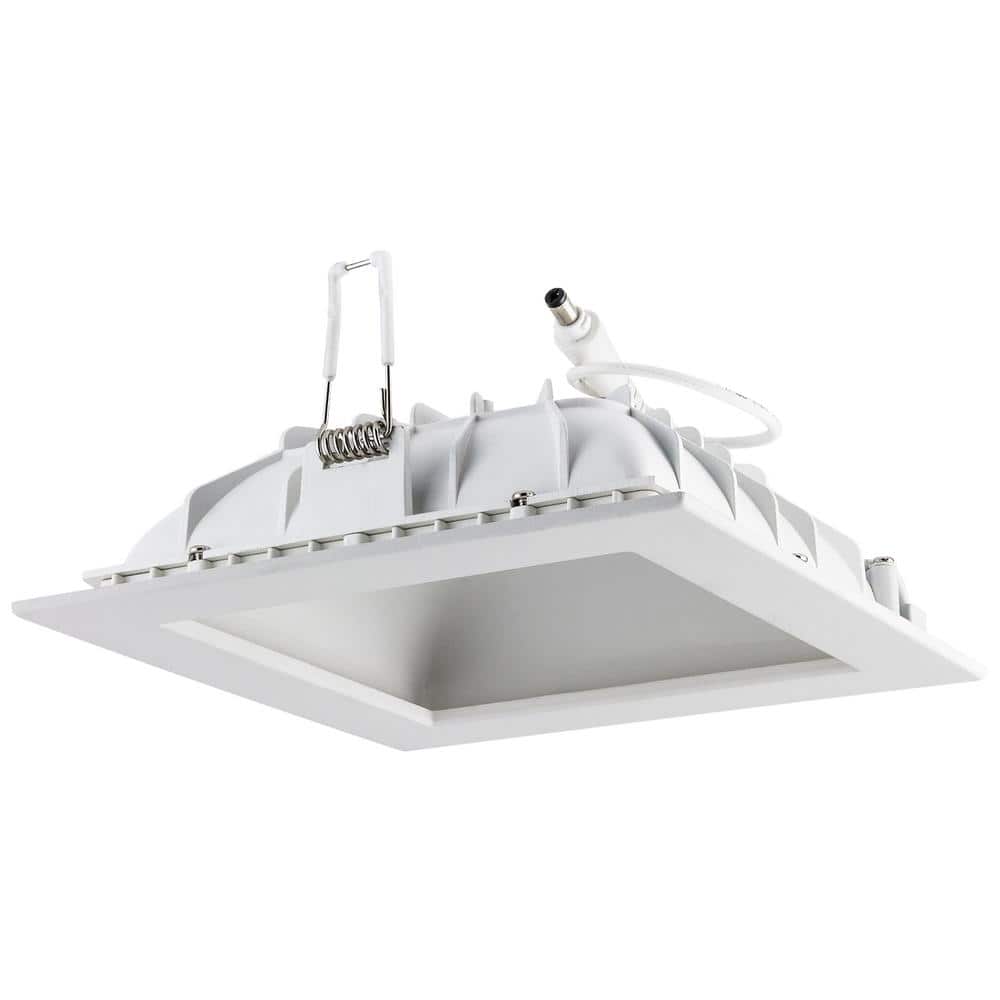 6 in. Canless 3000K New Construction Remodel Slim Square Dimmable Indirect Downlight Integrated LED Recessed Light Kit price history on PriceWatchPro