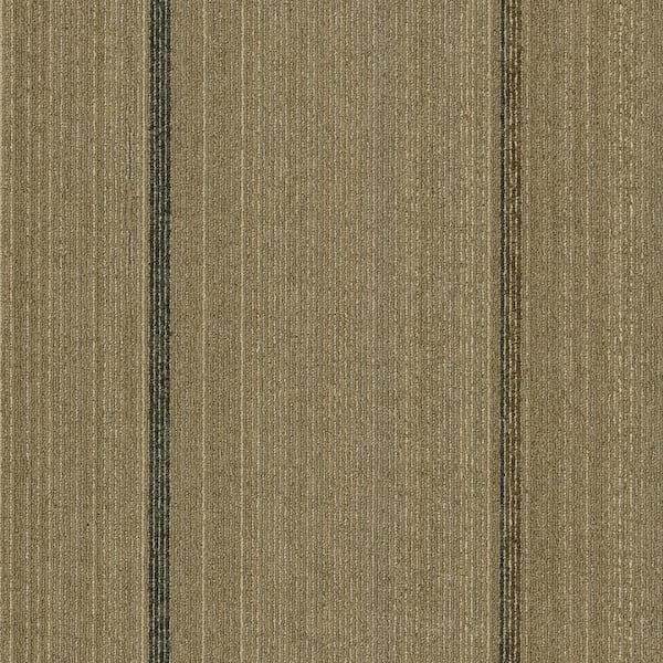 Midway - Rivers - Beige Commercial/Residential 24 x 24 in. Glue-Down Carpet Tile Square (72 sq. ft.)