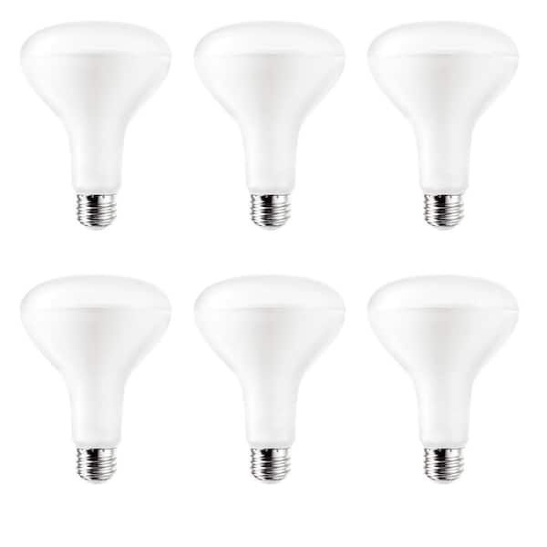 HALCO LIGHTING TECHNOLOGIES Contractor Pack 65-Watt Equivalent 8-Watt BR30 Dimmable LED Soft White 3000K Light Bulb (6-Pack) 82170