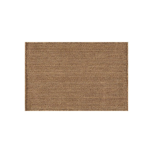 Border Natural/Jute Easy-Care Indoor/Outdoor Flat Woven Area Rug 2 ft. x 3 ft. Natural