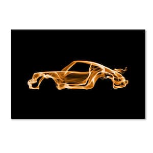 16 in. x 24 in. Porsche 911 Turbo by Octavian Mielu Floater Frame Abstract Wall Art