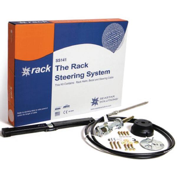 SEASTAR 13 ft. Rack Steering Kit, Single
