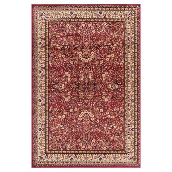 Concord Global Trading Jewel Collection Sarouk Red Rectangle Indoor 9 ft. 3 in. x 12 ft. 6 in. Area Rug