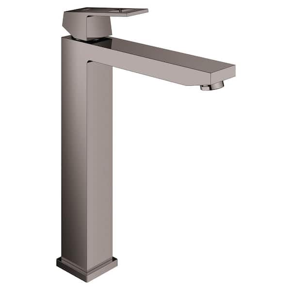 GROHE Eurocube Single-Handle Vessel Sink Faucet XL-Size 1.2 GPM in Hard Graphite