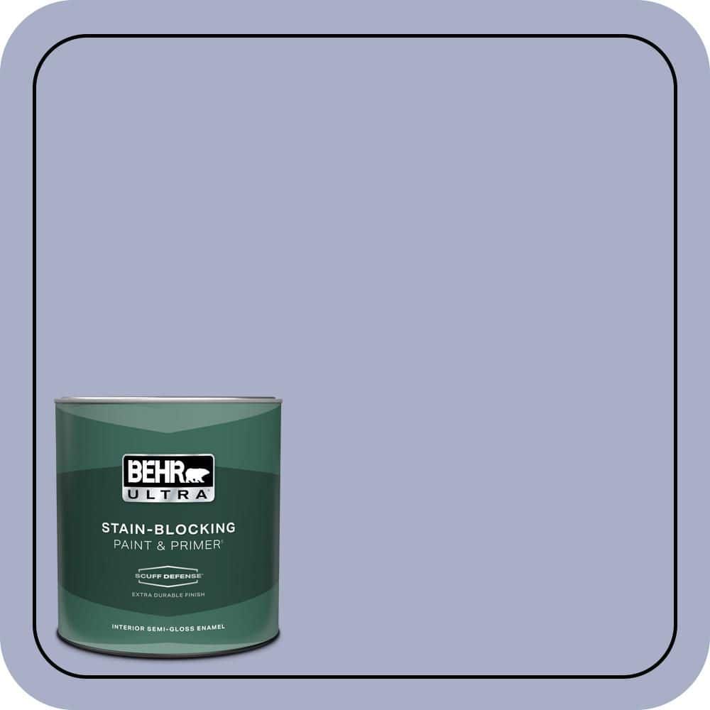 1 qt. #S540-3 Meadow Phlox Extra Durable Semi-Gloss Enamel Interior Paint & Primer price history on PriceWatchPro