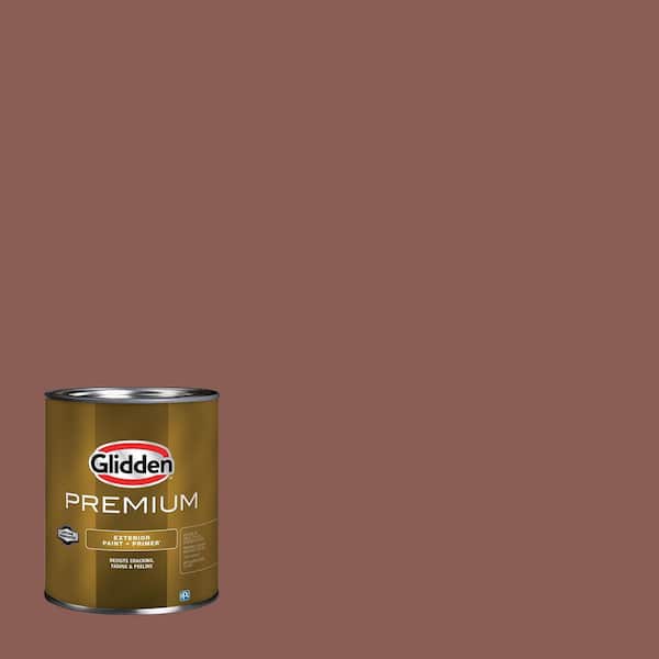 Glidden Premium 1 qt. PPG1060-6 Raspberry Truffle Semi-Gloss Exterior Latex Paint