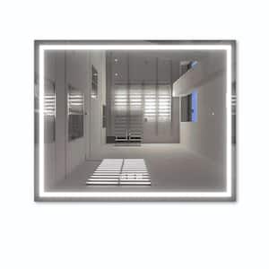 60 in. W x 48 in. H Large Rectangular Frameless High Lumen LED Anti-Fog Dimmable Wall Mounted Bathroom Vanity Mirror