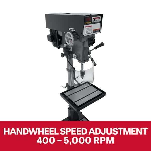 Jet 1 HP 15 in. Floor Standing Drill Press, Variable Speed, 115