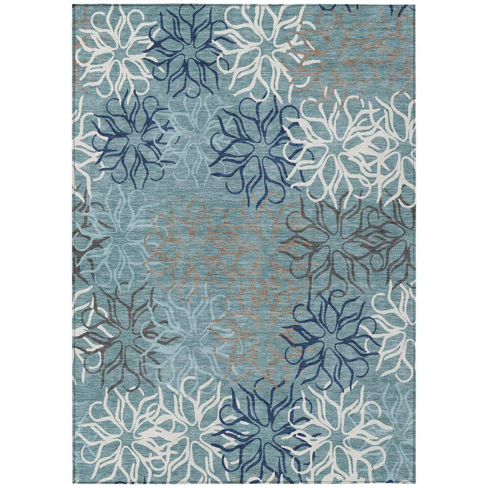 Chantille Machine Washable Indoor/Outdoor Abstract ACN2973 Teal 3 ft. x 5 ft. Area Rug price history on PriceWatchPro