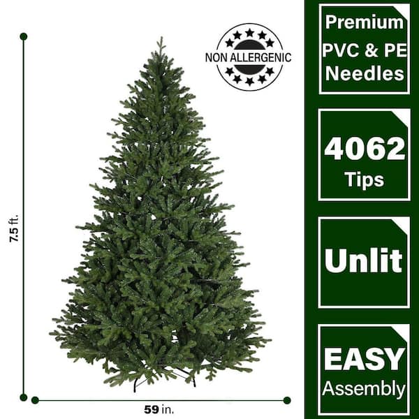 7.5 Ft. Oregon Pine Artificial Christmas Tree