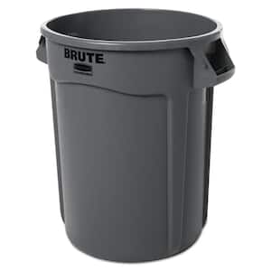 Brute 32 Gal. Gray Plastic Round Container