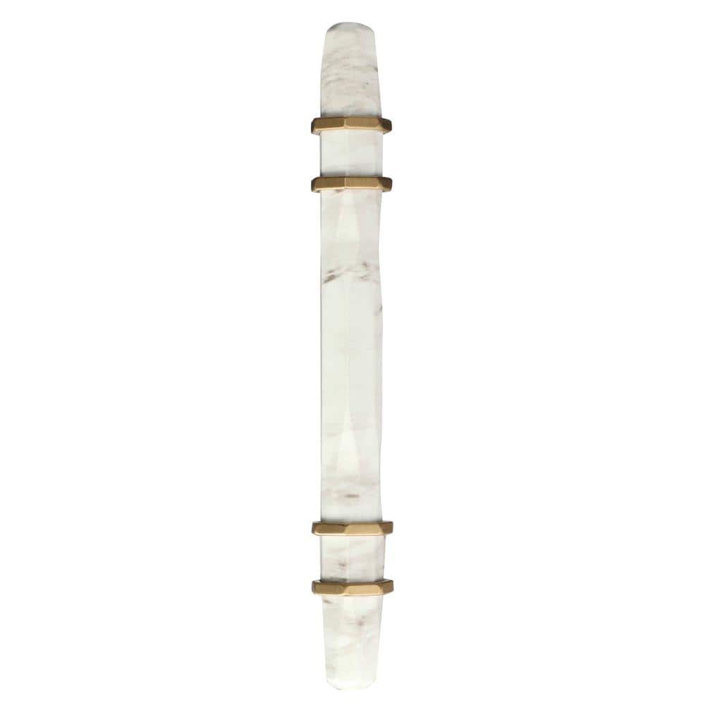 Marble White and Golden Champagne Modern Bar Pull