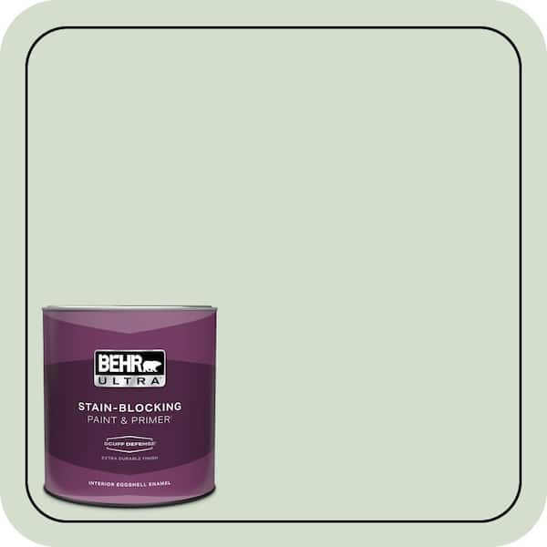 BEHR ULTRA 1 qt. #440E-2 Herbal Mist Extra Durable Eggshell Enamel Interior Paint & Primer