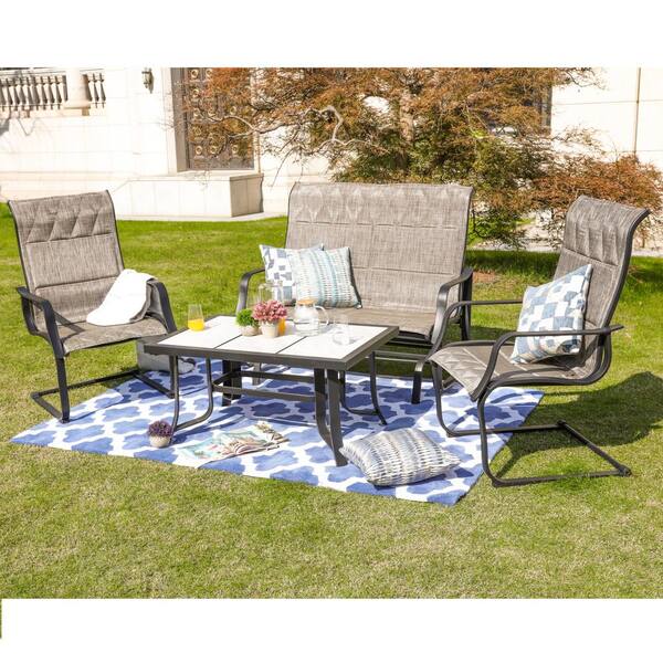 Have A Question About Patio Festival 4 Piece Sling Conversation Set Pg 1 The Home Depot - Home Depot Sling Patio Sets
