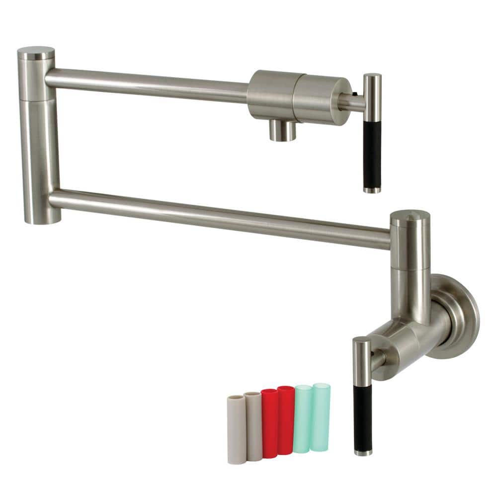 Kaiser Wall Mount Pot Filler Faucet in Brushed Nickel price history on PriceWatchPro