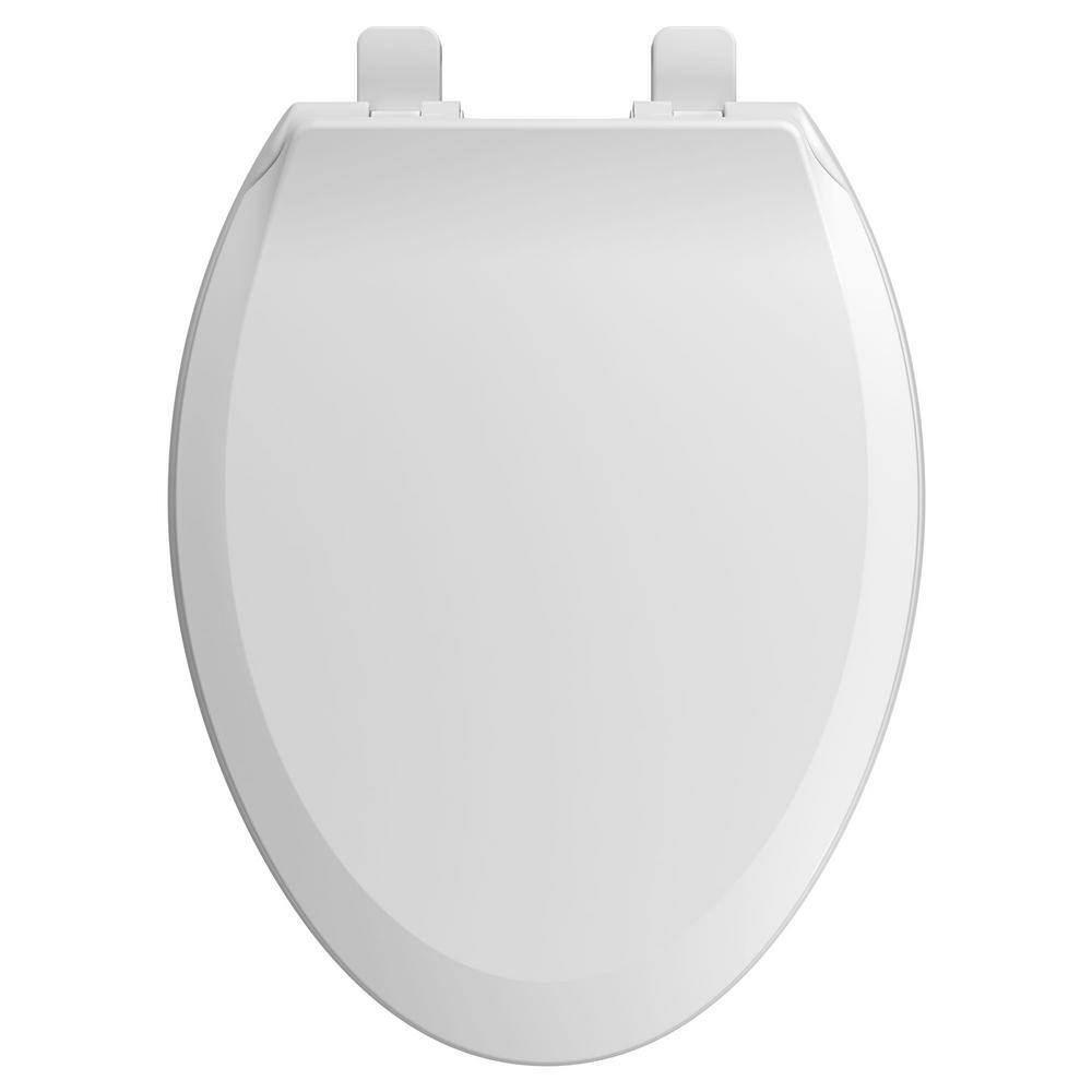 White Antimicrobial Slow-Close Elongated Toilet Seat