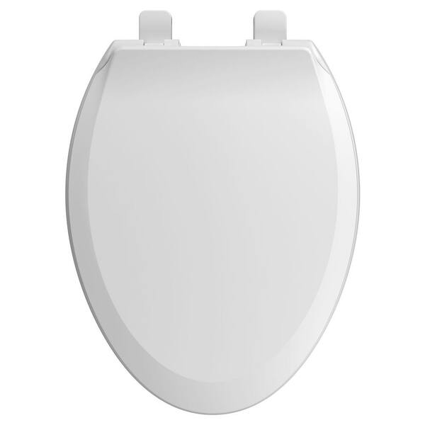 American Standard Cadet Slow Close EverClean Elongated Toilet Seat in White 