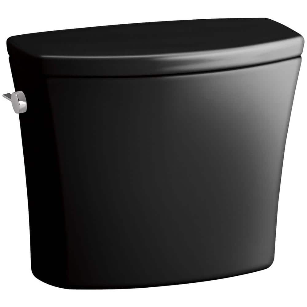 KOHLER Kelston 1.6 GPF Single Flush Toilet Tank Only in Black Black K44747 The Home Depot