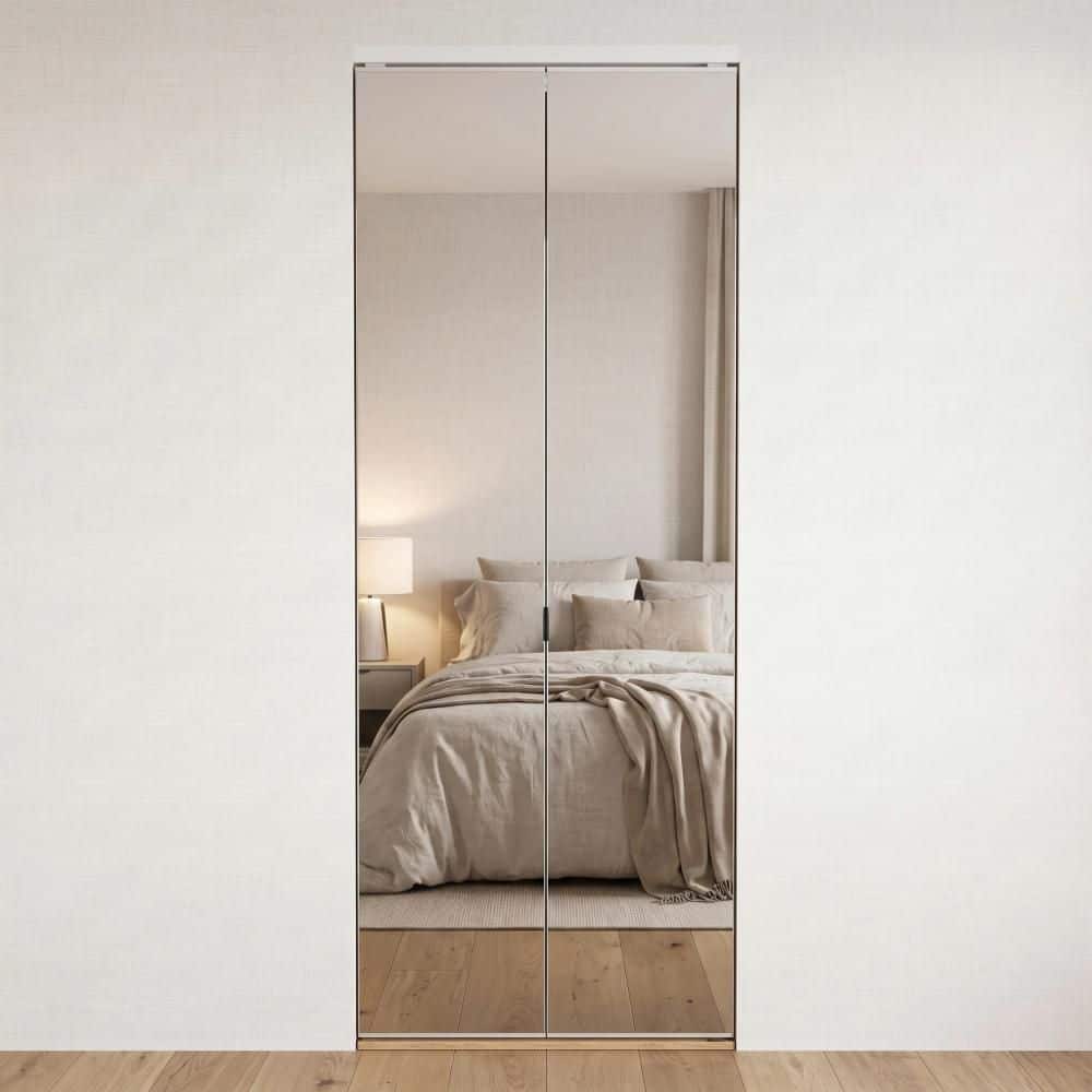 Impact Plus 36 in. x 80 in. Polished Edge Mirror Solid Core MDF