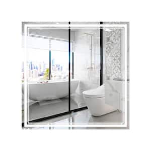 36 in. W x 36 in. H Square Frameless Anti-Fog Dimmable LED Light Wall Bathroom Vanity Mirror