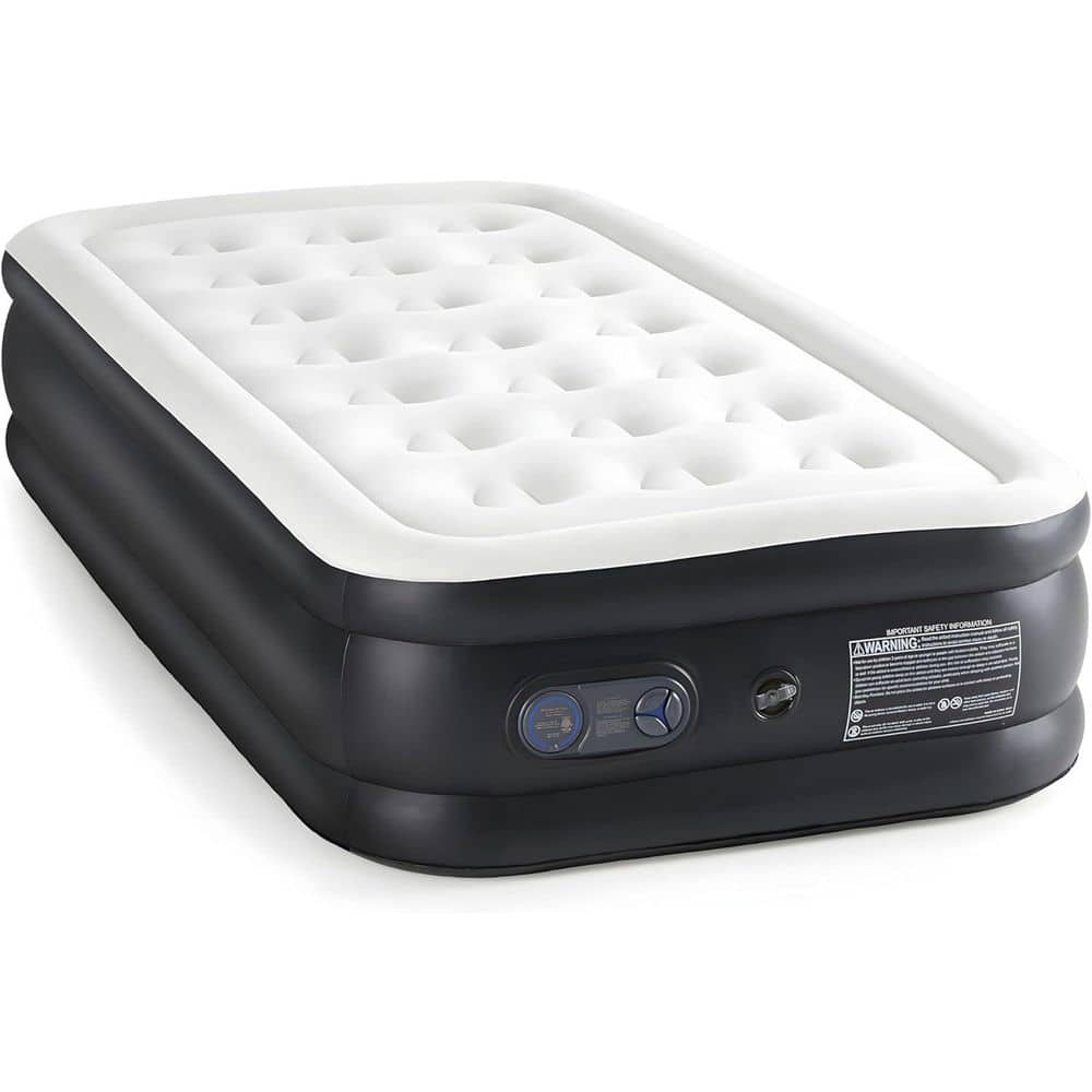 18 in. Queen Camping Air Mattress, Waterproof Foldable Portable Aerobed wit