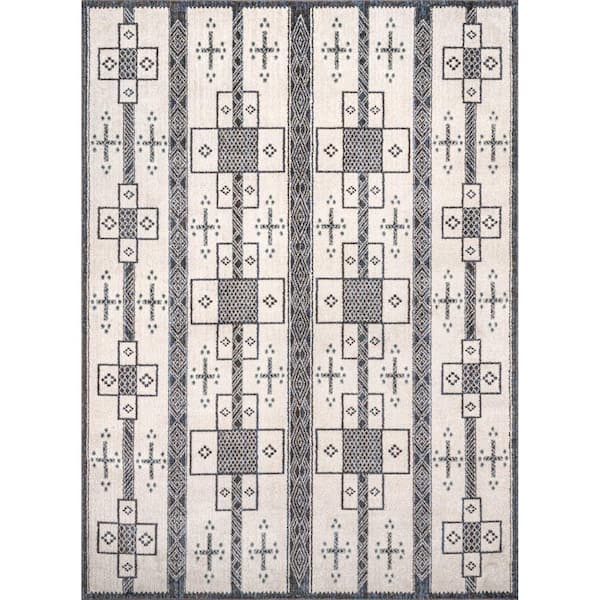 Erika Transitional Tribal Area Rug Gray 5 ft. x 8 ft. Area Rug