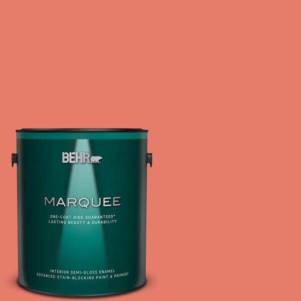 BEHR MARQUEE 1 gal. Home Decorators Collection #HDC-SM14-12 Cosmic Coral Semi-Gloss Enamel Interior Paint & Primer