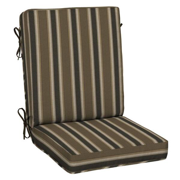 Hampton Bay 21 x 20 Outdoor Chair Cushion in Standard Rea Stripe