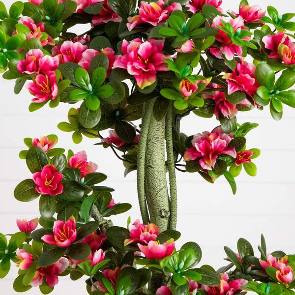 Nearly Natural 4ft. UV Resistant Artificial Azalea Tree (Indoor