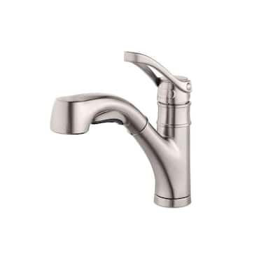 Prive Single-Handle Pull-Out Sprayer Kitchen Faucet in Stainless Steel