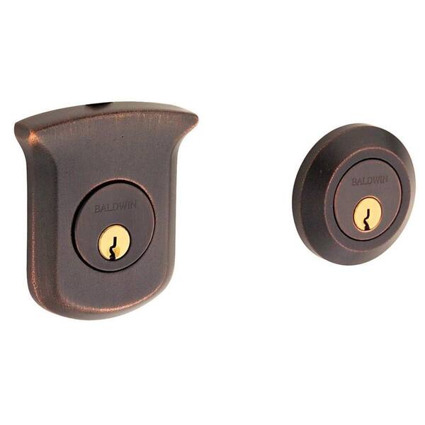 Baldwin Tahoe Double Cylinder Distressed Venetian Bronze Deadbolt