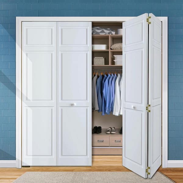 Kimberly Bay Closet Door Bi-Fold 6-Panel Style Solid Wood 96x24