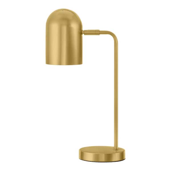 Hampton Bay 16.50 in. Gold Table Lamp with Metal Shade RS2204098GD