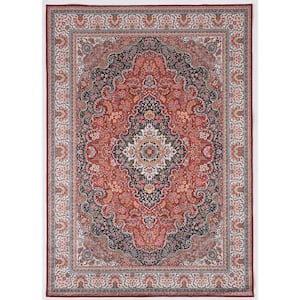 Echelon Bourke Red/Ivory 3 ft. 3 in. x 5 ft. Accent Rug