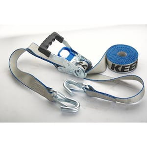 Grey Tie Down Ratchet 1.5 in. x 16 ft., 1600 lbs. (2-Pack)