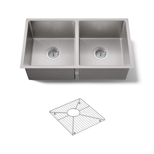 Strive 29-1/2 in. Undermount Double-Bowl Kitchen Sink