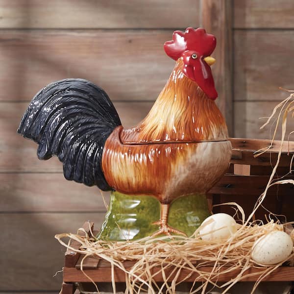 1-Stone Rooster Cookie Jar