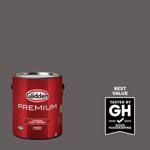 Glidden Premium 1 gal. PPG1004-6 Phantom Hue Semi-Gloss Interior Latex Paint