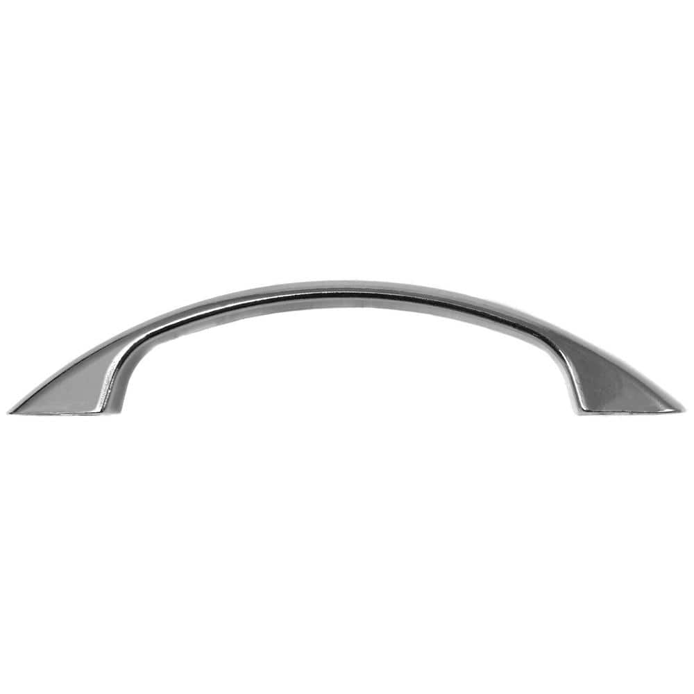 Polished Chrome 3" Modern Bar Cabinet Pull Set