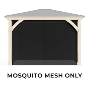Mosquito Mesh Kit to fit Meridian 11 ft. x 13 ft. Gazebo with UV resistant Phifer Material and Easy Glide Tracks