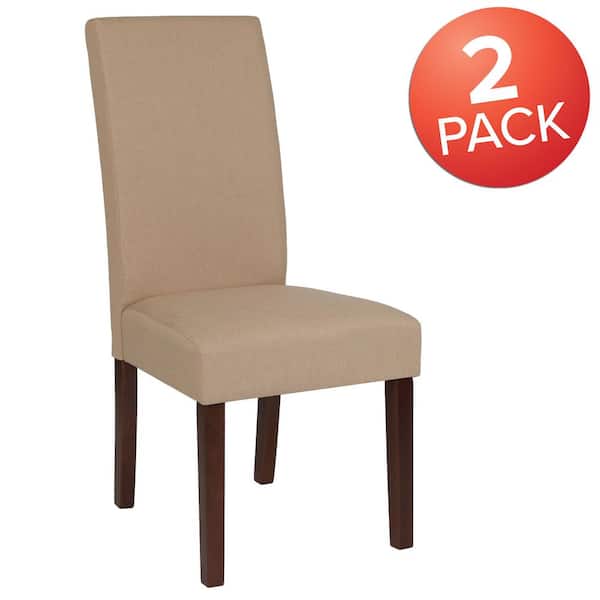 Carnegy Avenue Beige Fabric Dining Chairs (Set of 2)