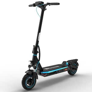 Adult Electric Scooter of A1, 800-Watt Portable Dual Brakes Suspension 10 in. Solid Tires, Up to 31 mil Range and 28 mph