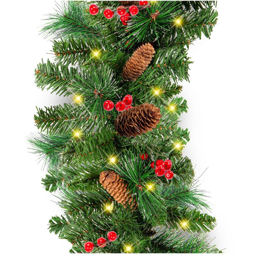 Reviews for Best Choice Products 9ft. Pre-Lit Artificial Pine Christmas ...