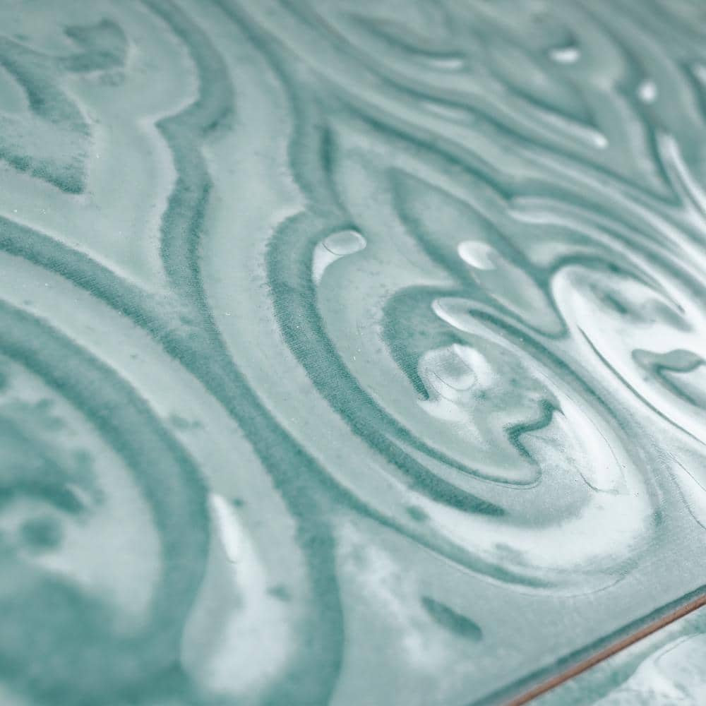 Mar Green Polished Ceramic Subway Wall Tile 5x10