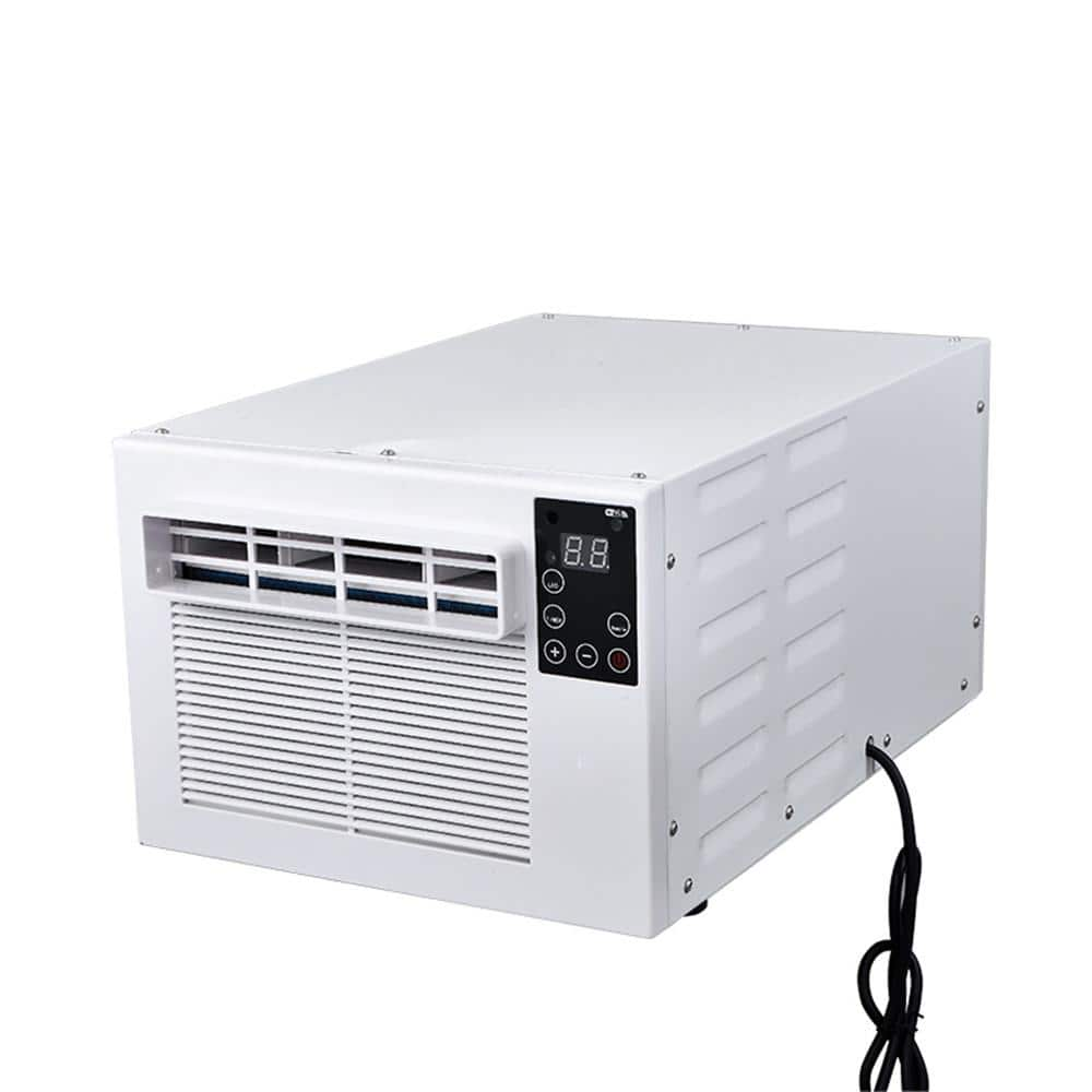 JEREMY CASS 2,500 BTU Portable Air Conditioner Cools 45 sq.ft. with 70.87 in Mosquito Net, Dehumidifier and Remote in White