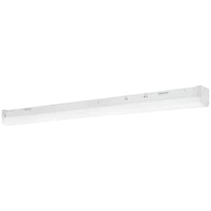 48 in. Selectable Wattage Integrated LED White Strip Light Fixture Selectable CCT Dimmable