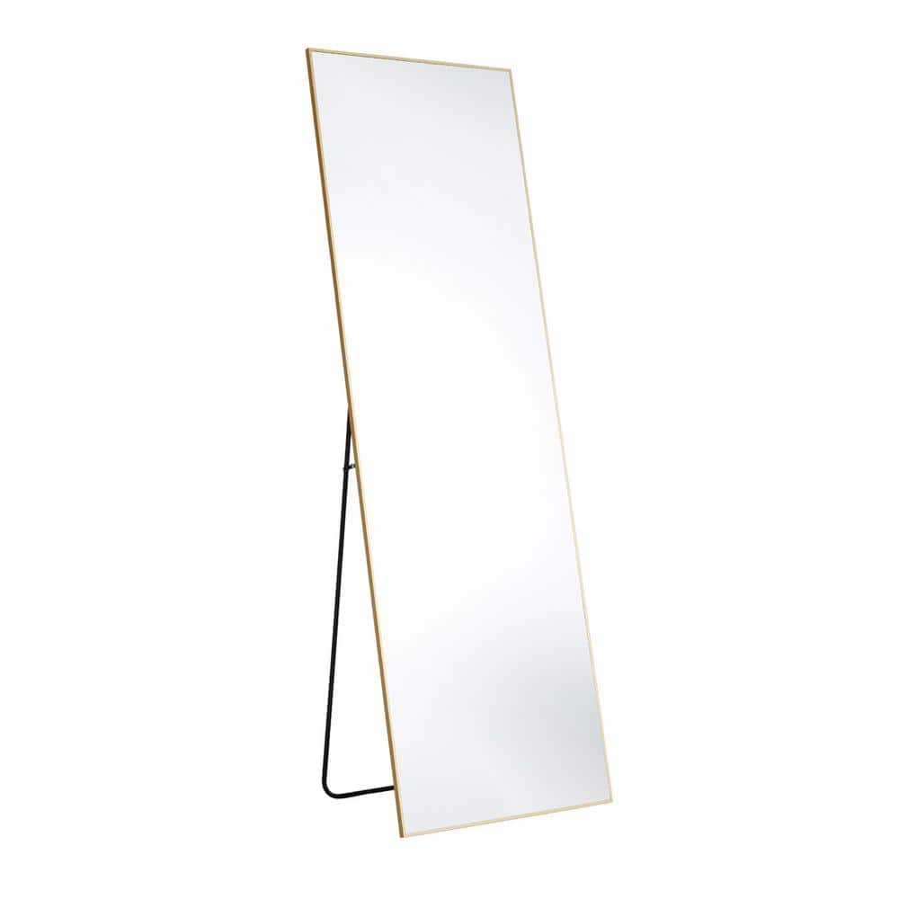 21 in. W x 64 in. H Rectangular Classic Gold Aluminum Alloy Framed Full Len